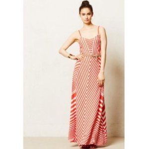 Anthropologie Lilka Coral Maxi Dress, XS